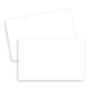 WHITE CR80 PLASTIC ID CARDS
