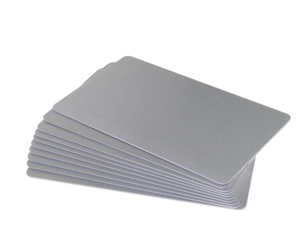 SILVER CR80 PLASTIC ID CARDS