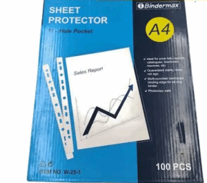 Bindermax A4 U Shape Files 40 Micron pack 0f 100