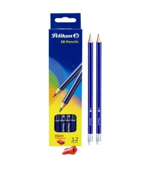 Pencil Pelikan With Eraser & Sharpener PACK OF 12