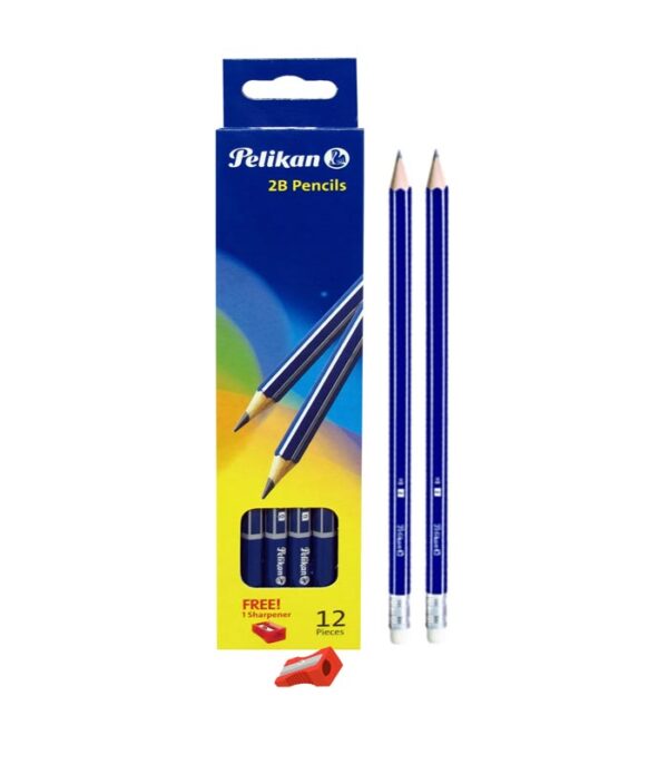 Pencil Pelikan With Eraser & Sharpener PACK OF 12