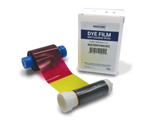 RIBBON MAGICARD MA300YMCKO COLOUR RIBBON (300 PRINTS)
