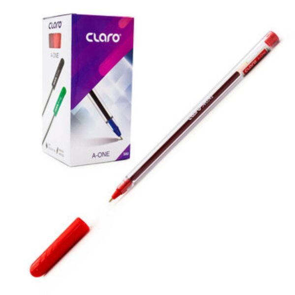 أقلام كلارو 1 مم A-One احمر عبوة من 50 قطعة