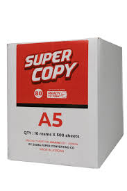 Paper A5 80 gm 500 sheet  super copy
