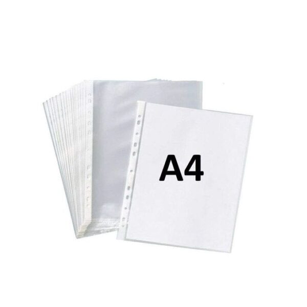 A4 U Shape Files 60 Micron pack 0f 100